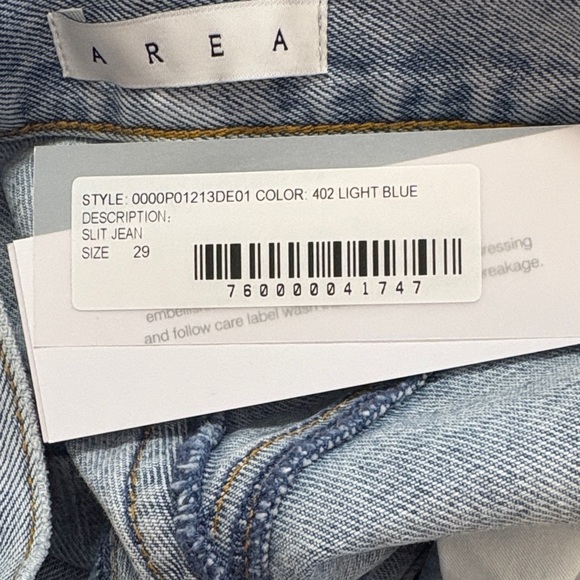 AREA High Rise Light Blue Women Jeans - Picture 5 of 5